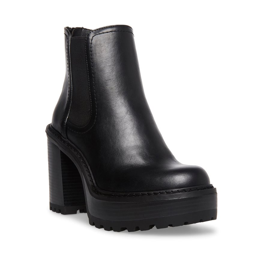 Black Steve Madden Kat Women's Ankle Boots | PH 7239AHQ